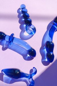 blue glass sex toys