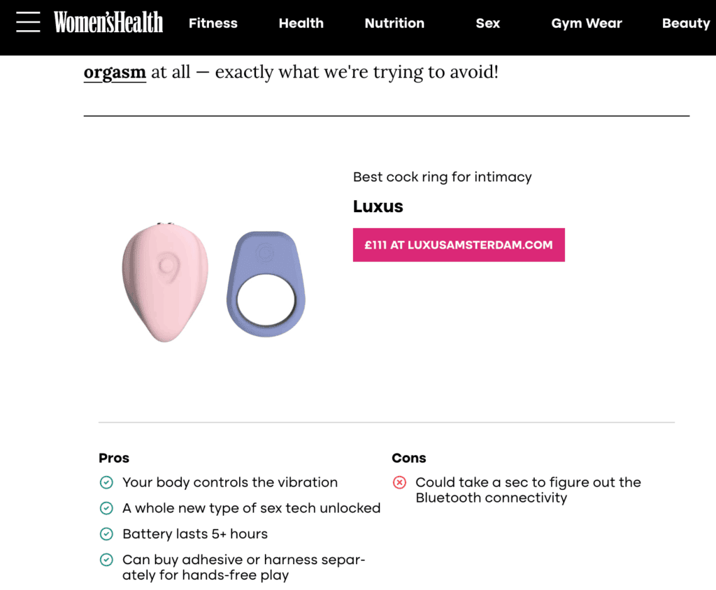 luxus womens health